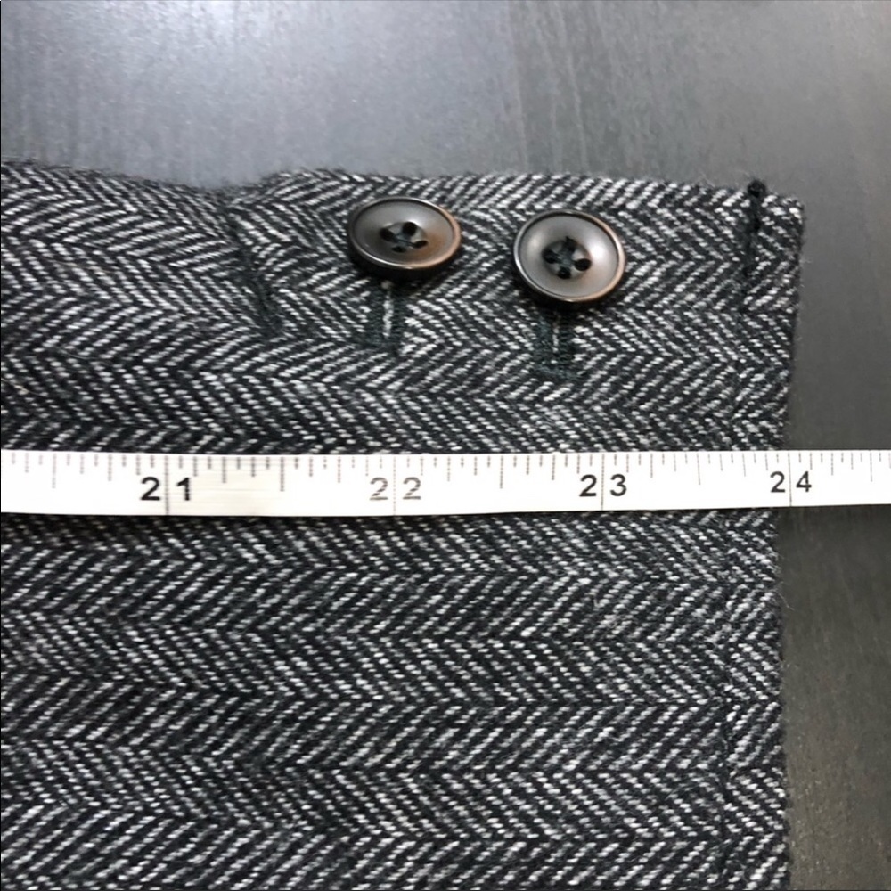New Eddie Bauer Wool Coat Herringbone Military 4 - Picture 7 of 8